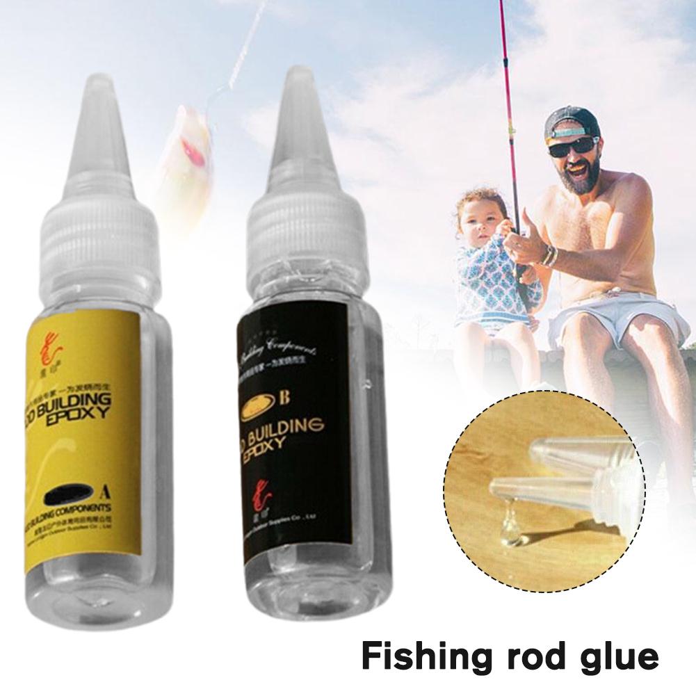 Fishing Rod Repair Kit - กาวอีพ็อกซี่ AB สำหรับซ่อมอุปกรณ์ตกปลา 2 ชิ้น สำหรับคันเบ็ด