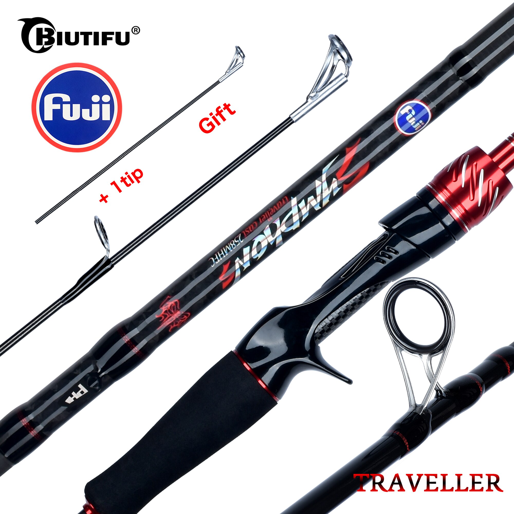Biutifu เหยื่อล่อปั่น1.8ฟูจิ,  - Fishing Rod Surf บทวิจารณ์และราคา