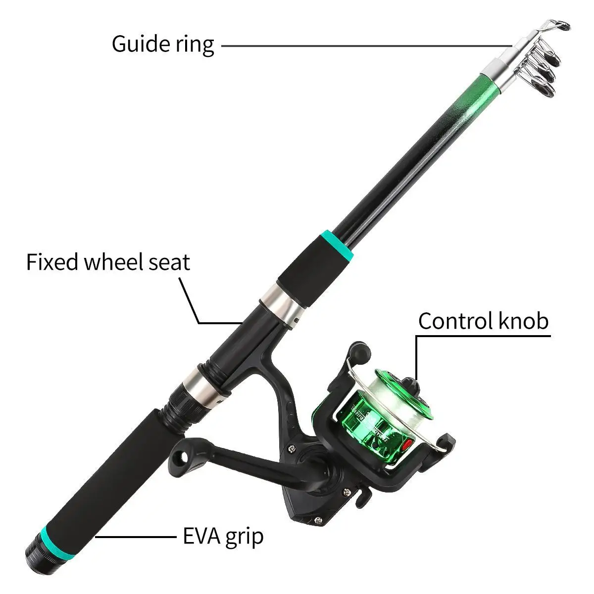 คันเบ็ดตกปลาแบบยืดหดได้ 2-in-1 - Fishing Rod Combo บทวิจารณ์และราคา