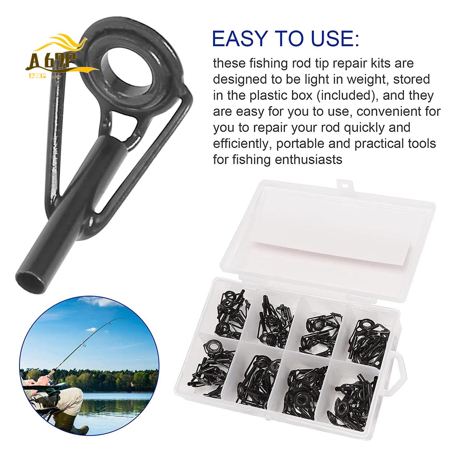 ชุดซ่อมปลายคันเบ็ดตกปลา A69P-8 - Fishing Rod Guide Replacement บทวิจารณ์และราคา