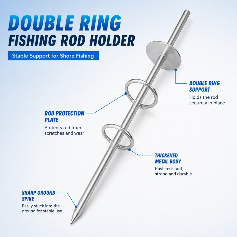 ขาตั้งคันเบ็ดตกปลาแบบสองห่วงพร - Fishing Rod Surf บทวิจารณ์และราคา