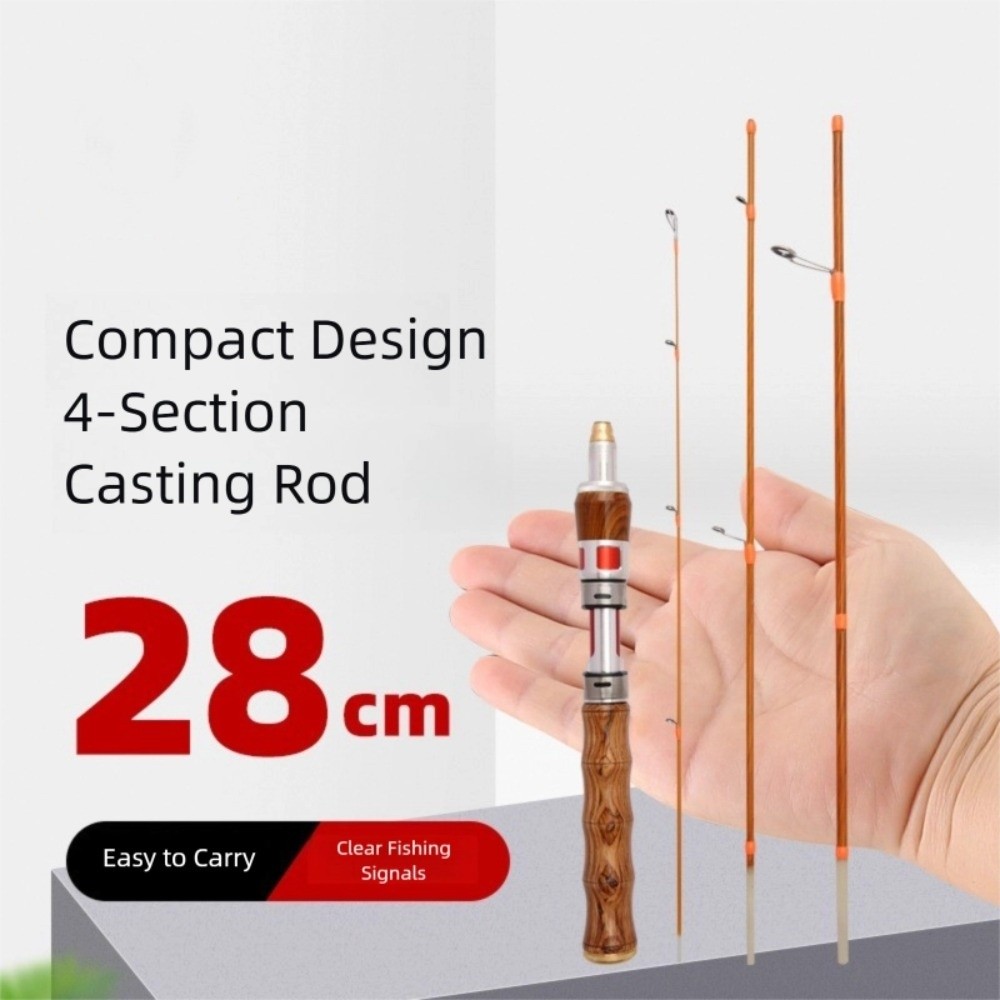 คันเบ็ดตกปลาแบบสปินนิ่ง 4 ท่อน - Fishing Rod Ice บทวิจารณ์และราคา