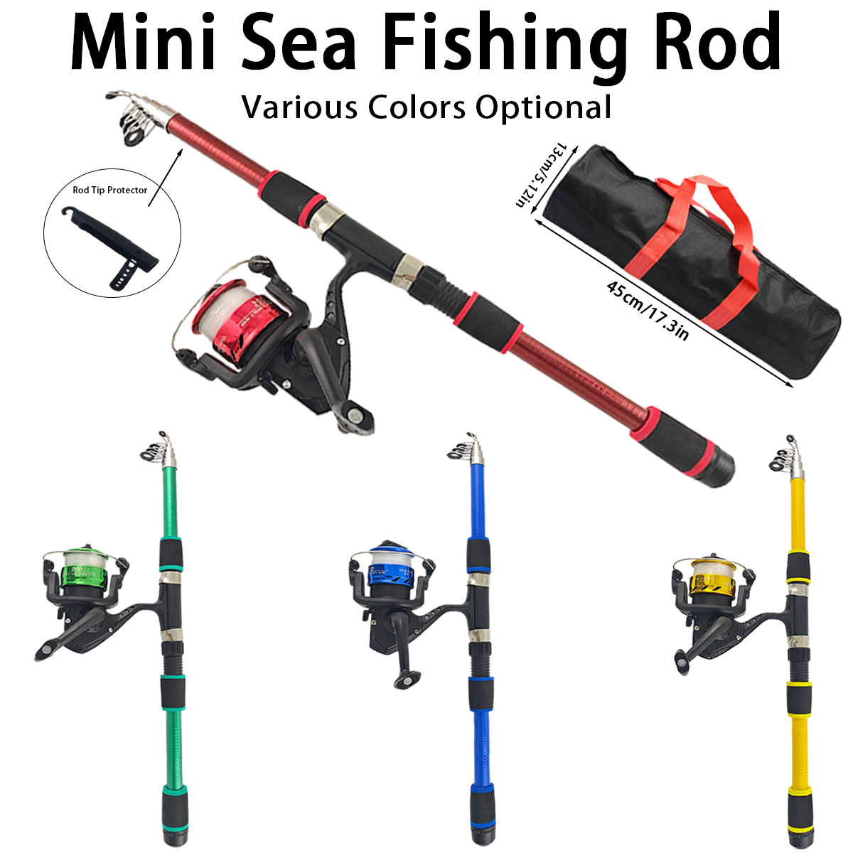 ชุดคันเบ็ดตกปลาทะเลแบบยืดหดได้ - Fishing Rod Combo บทวิจารณ์และราคา