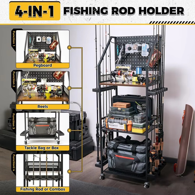 ชั้นวางอุปกรณ์ตกปลา, ที่วางคัน - Fishing Rod Combo บทวิจารณ์และราคา