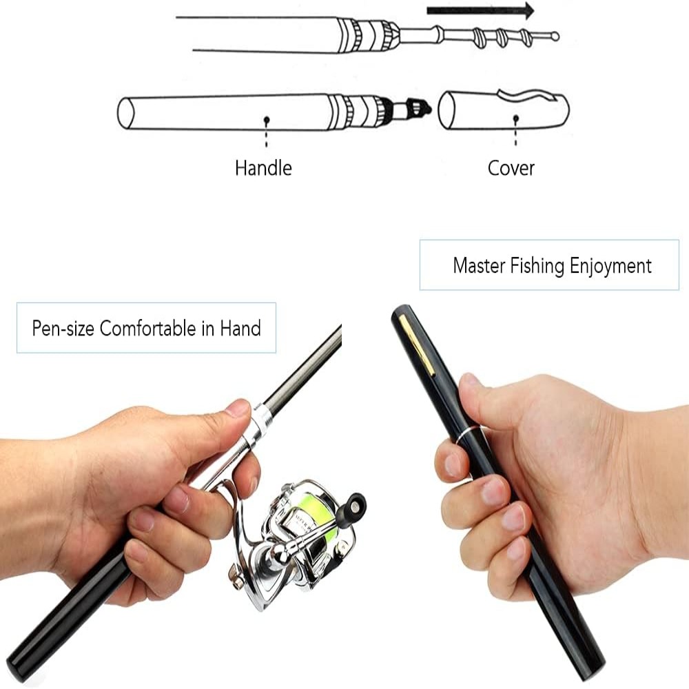 ชุดคันเบ็ดตกปลาแบบพับได้ ทนทาน - Fishing Rod Combo บทวิจารณ์และราคา